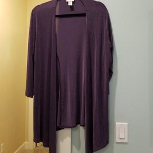 Chico's Travelers jacket sz 2 purple EUC